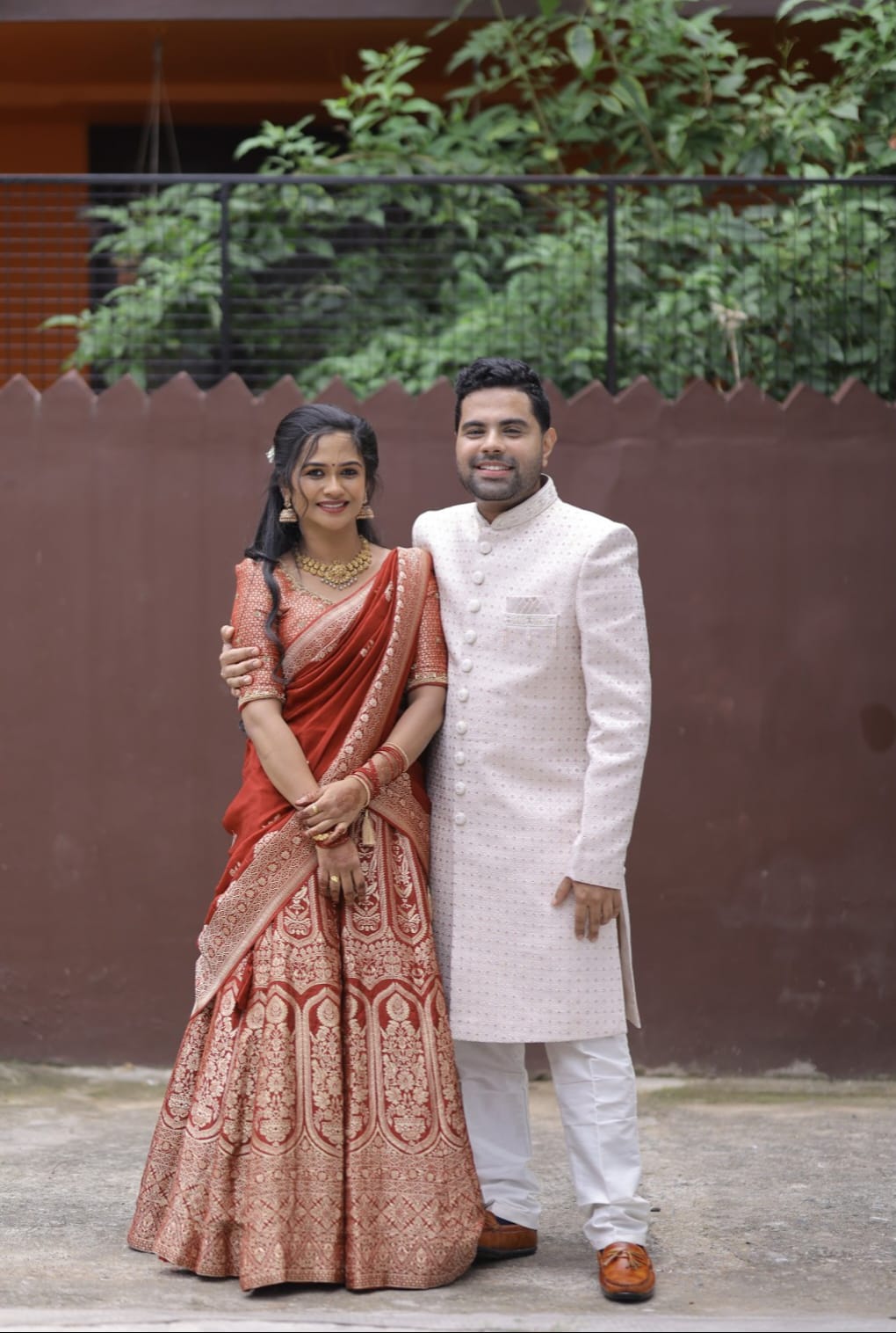 Happy news--Dheeraj with Jeena J Nair
