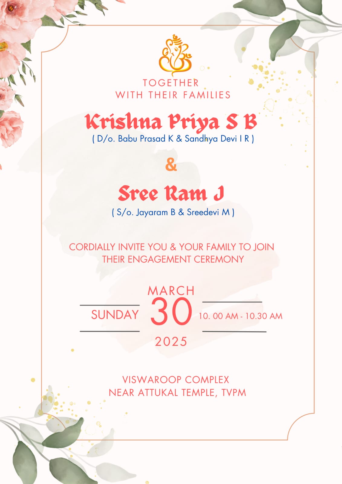 success stories ....Krishnapriya &Sriram